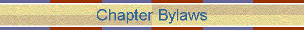 Chapter Bylaws